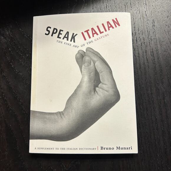 Unbranded Other - Speak Italian The Fine Art of the Gesture by Bruno Munari 2005 Coffee Table Book
